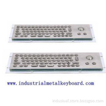 Mini USB Industrial Keyboard With Trackball 800dpi , 68 Key